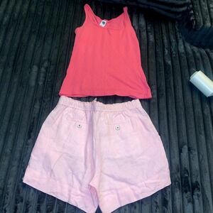 NWOT Tommy Bahama Pink 100% Linen Drawstring Shorts Womens XS Relax Summer Beach